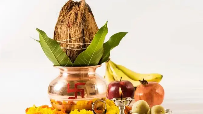 नवरात्रि कलश स्थापना पूजन सामग्री